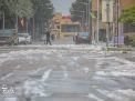 گزارش تصویری |  بارش تگرگ بهاری  و آب گرفتگی معابر دانشگاه 